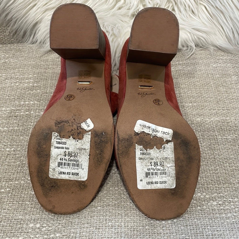 Boho Suede Open Toe Block Heel Festival Bootie (7.5) - Picture 13 of 13